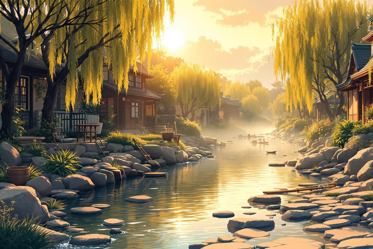 漫剧屋作品 - 小河边的洗衣声