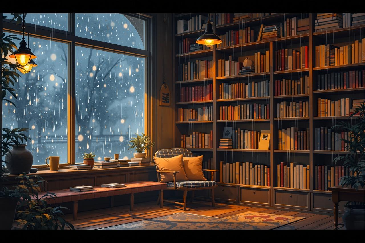 漫剧屋作品 - 雨天的老书店