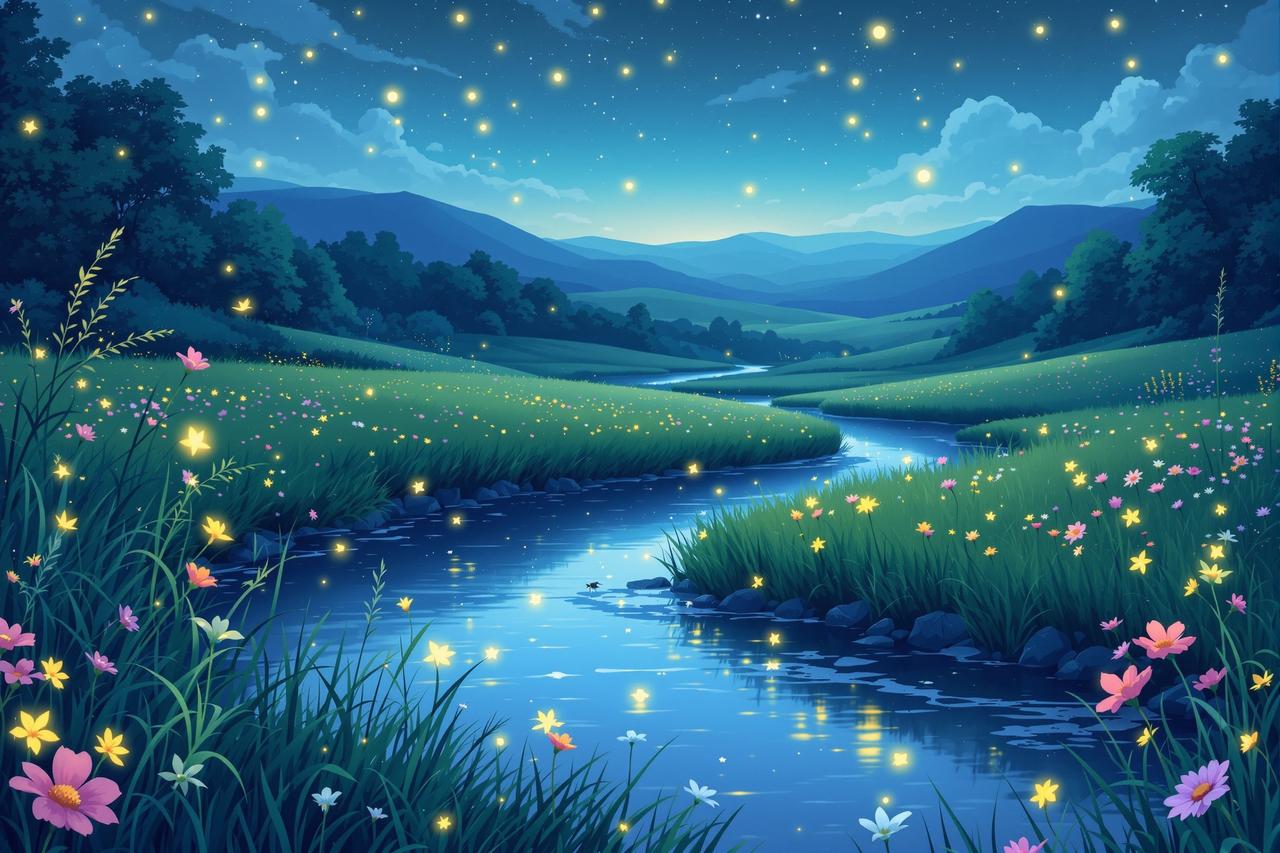 漫剧屋作品 - 夏夜的萤火虫
